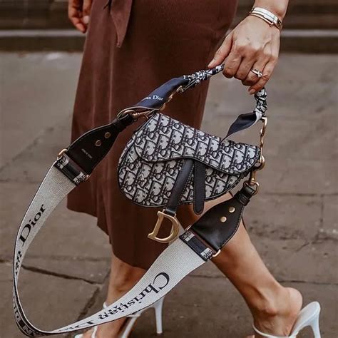 dior saddle bag diamonds|Dior saddle bag on model.